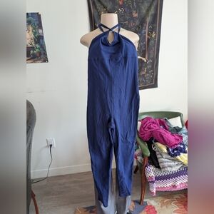 Forever 21 NWT blue jumpsuit- size Large